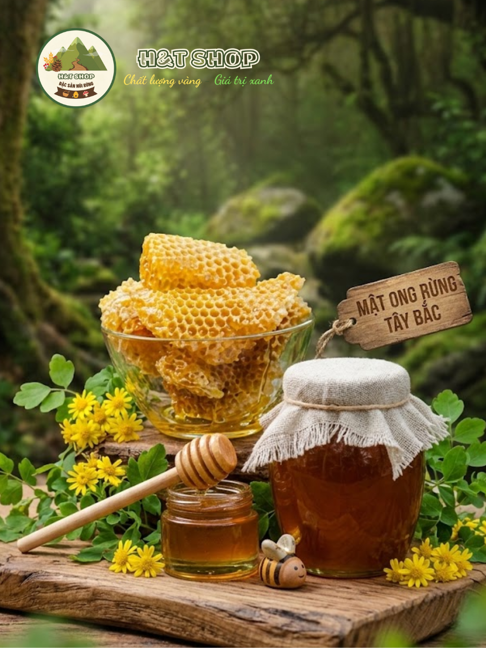mật ong rừng tây bắc